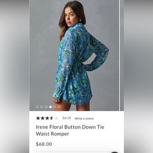 Brand new with tags. Never worn romper from Vici. Past return window, too small.